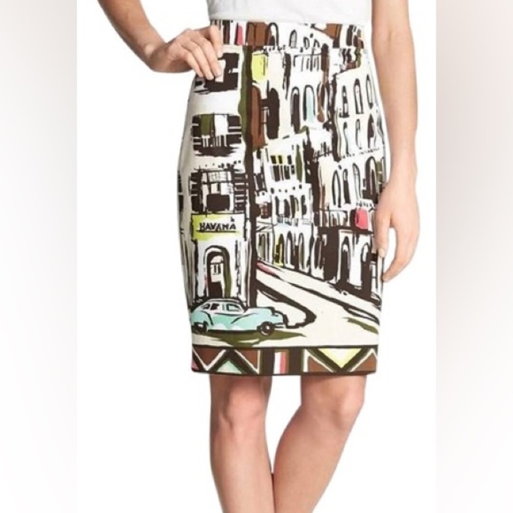 Kate Spade multicoloured Havana skirt, size 2 - Picture 2 of 2